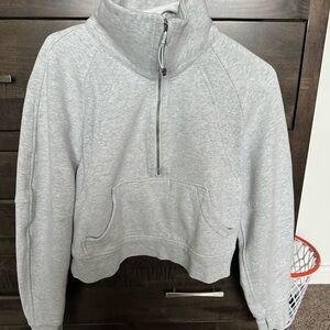 Gray Women's Half zip funnel scuba